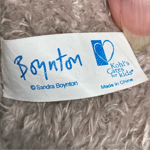 Sandra Boynton Rhinoceros 12” Gray Stuffed Plush Rhino Kohls Cares - Picture 8 of 9